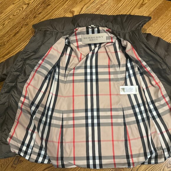 Burberry Brit Women’s Down Puffer Jacket – Size Small (Mink Grey) - Picture 5 of 9